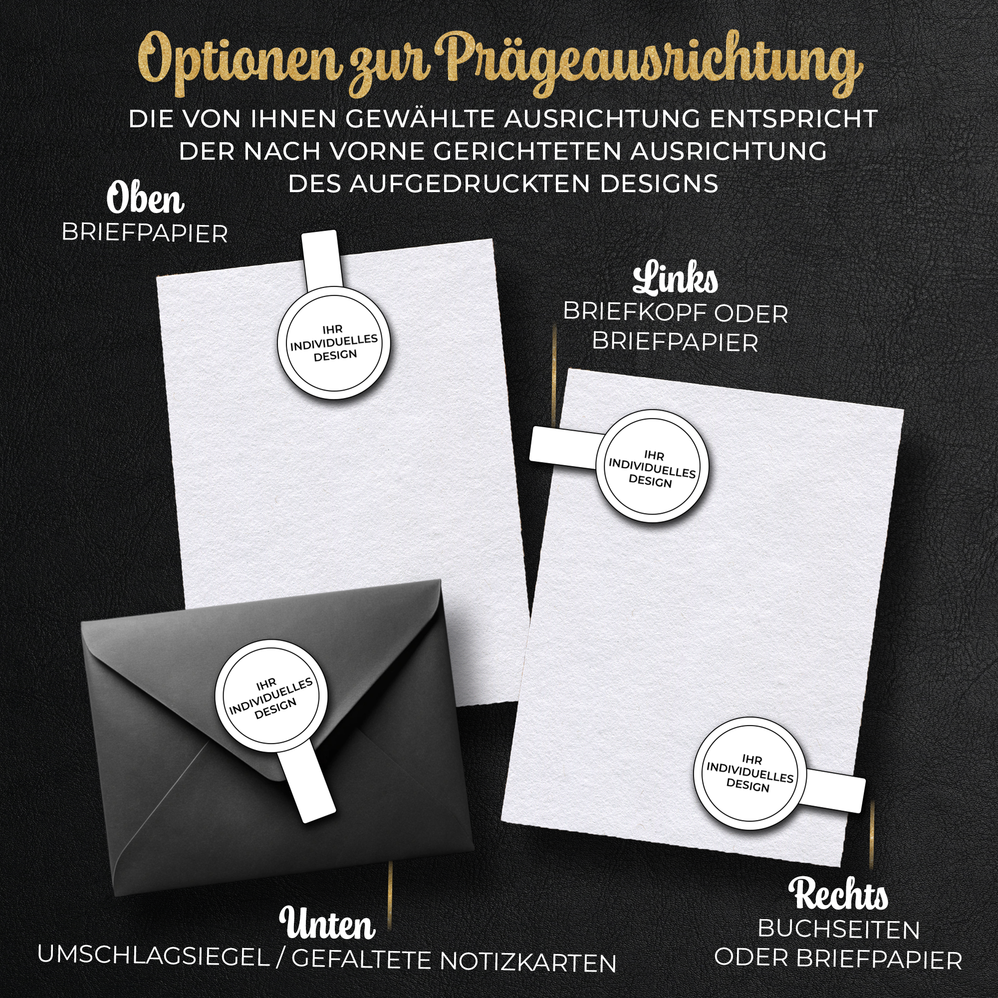 Prägestempel personalisiert - Ex Libris Buchpräger für Papier (Books & Stars) - Just Refine