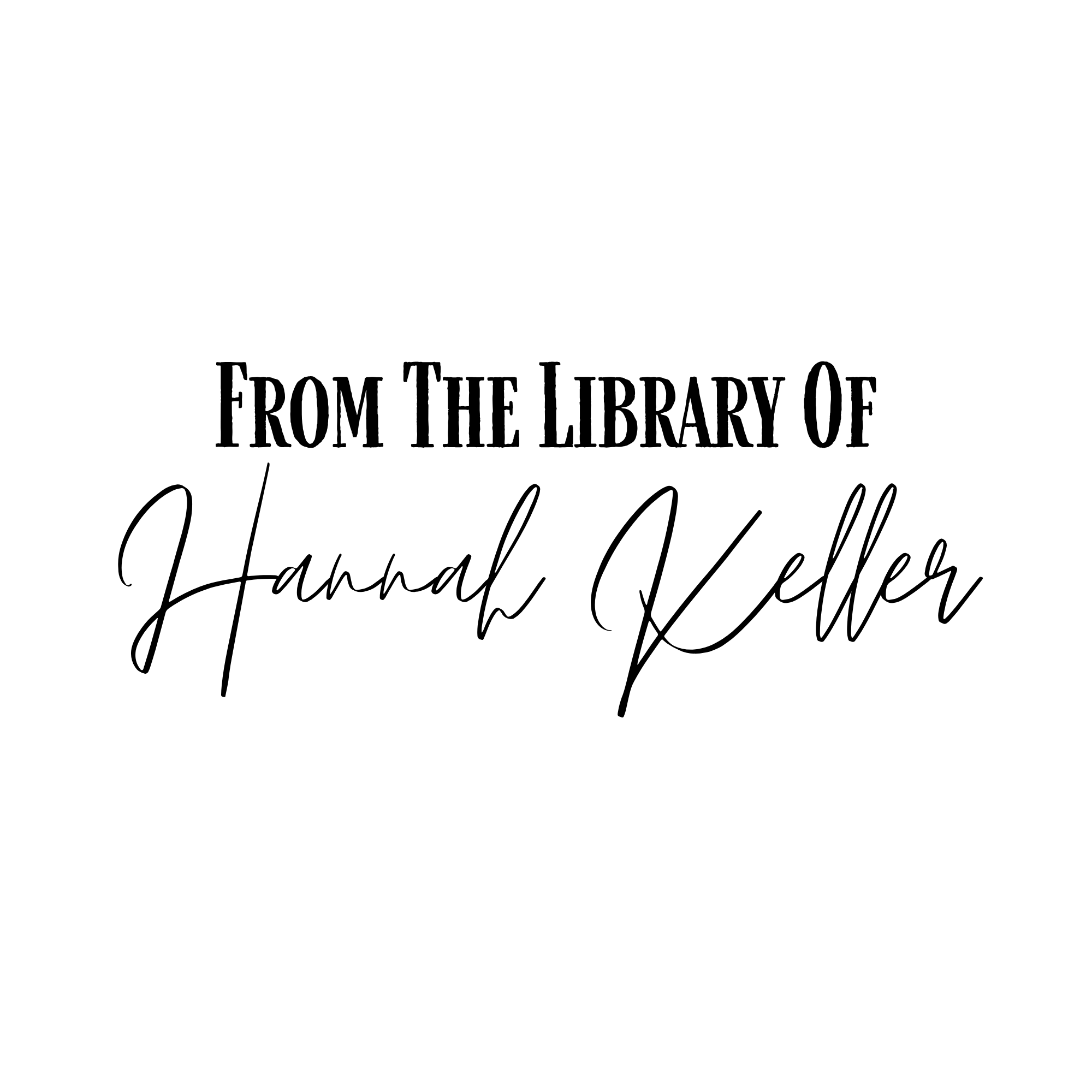 Ex Libris Bücher Stempel mit anpassbaren Namen - Modell 'Classic'