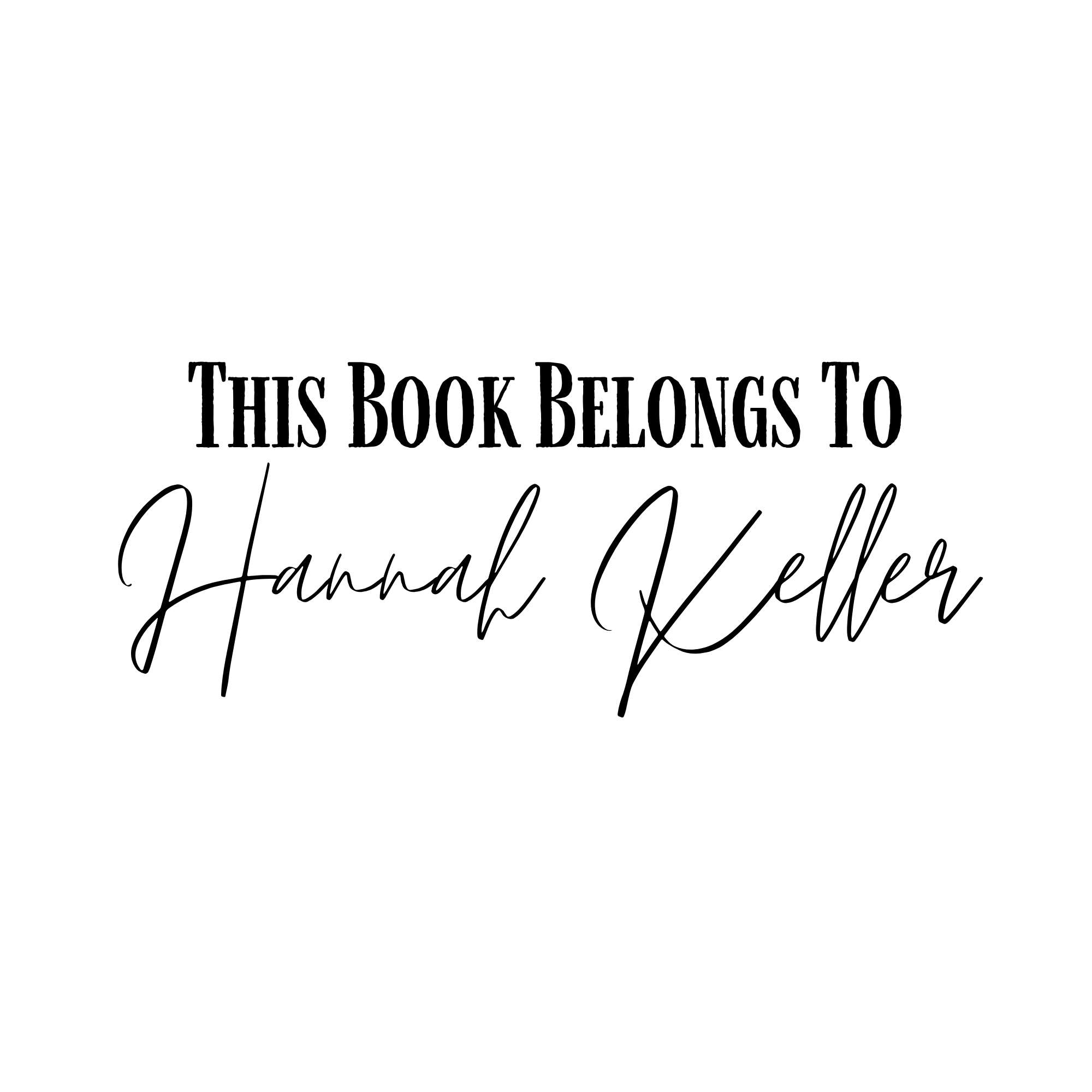 Ex Libris Bücher Stempel mit anpassbaren Namen - Modell 'Classic'