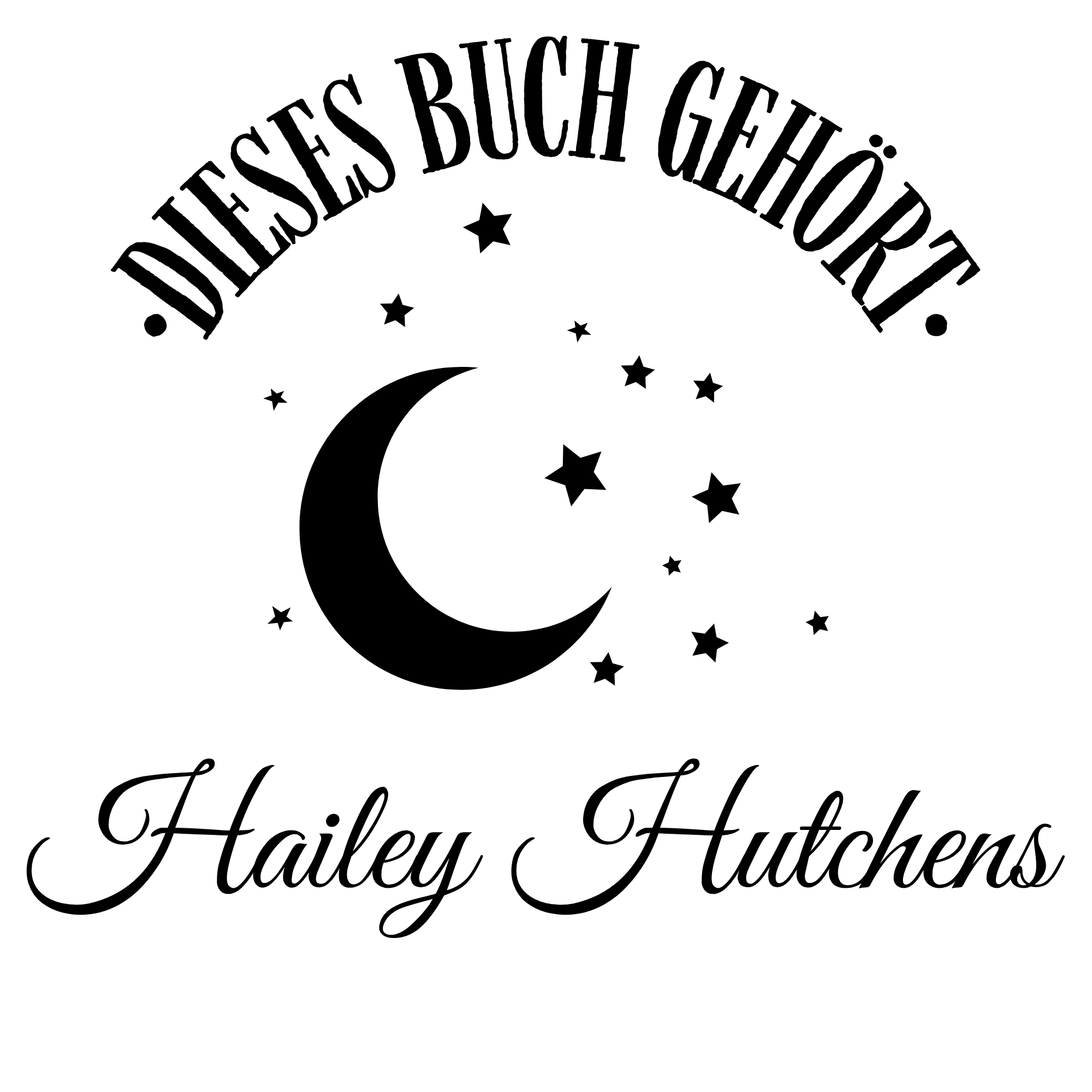 Ex Libris Bücher Stempel mit anpassbaren Namen - Modell 'Sigillum Libri' - Just Refine