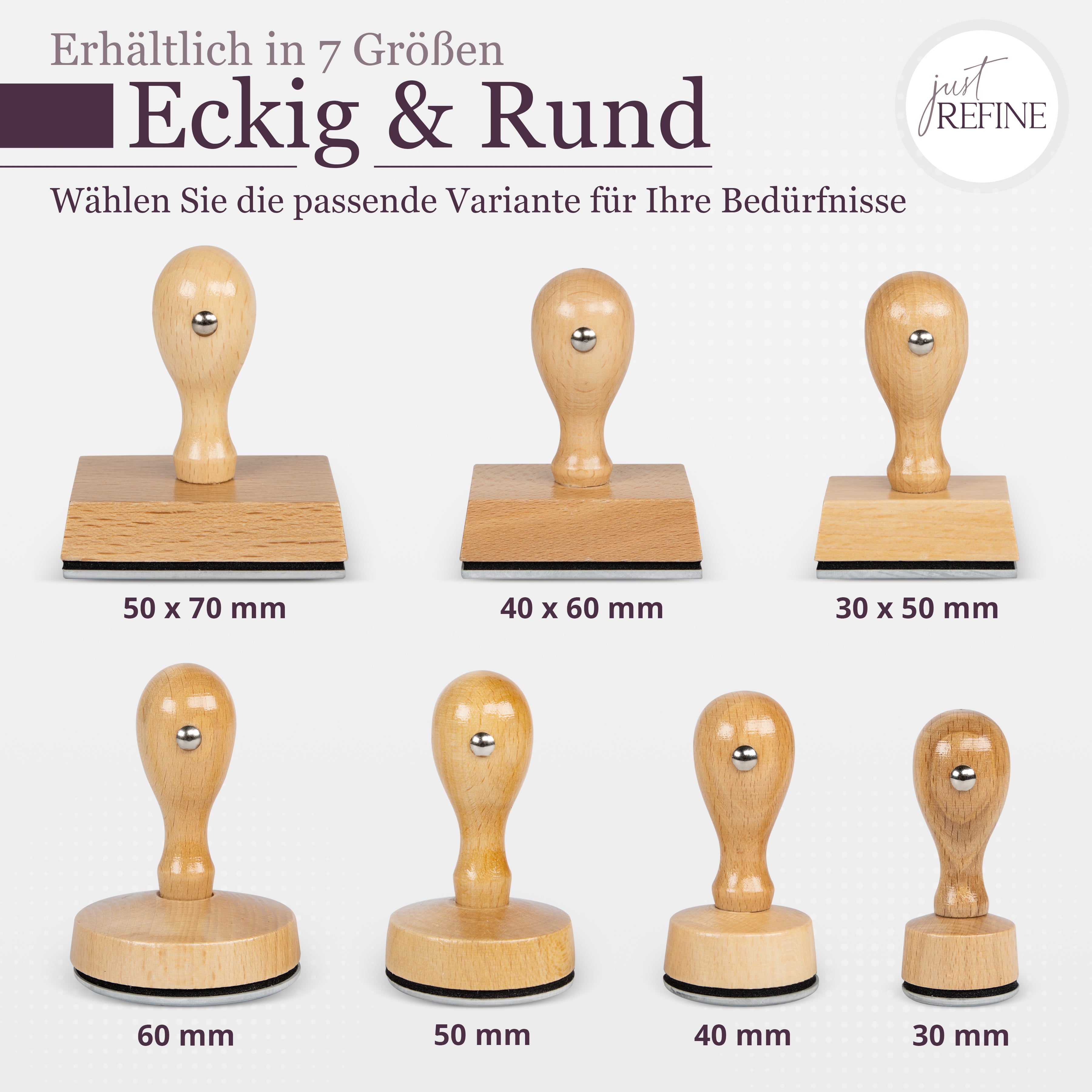 Stempel mit eigenem Logo/Motiv - Just Refine