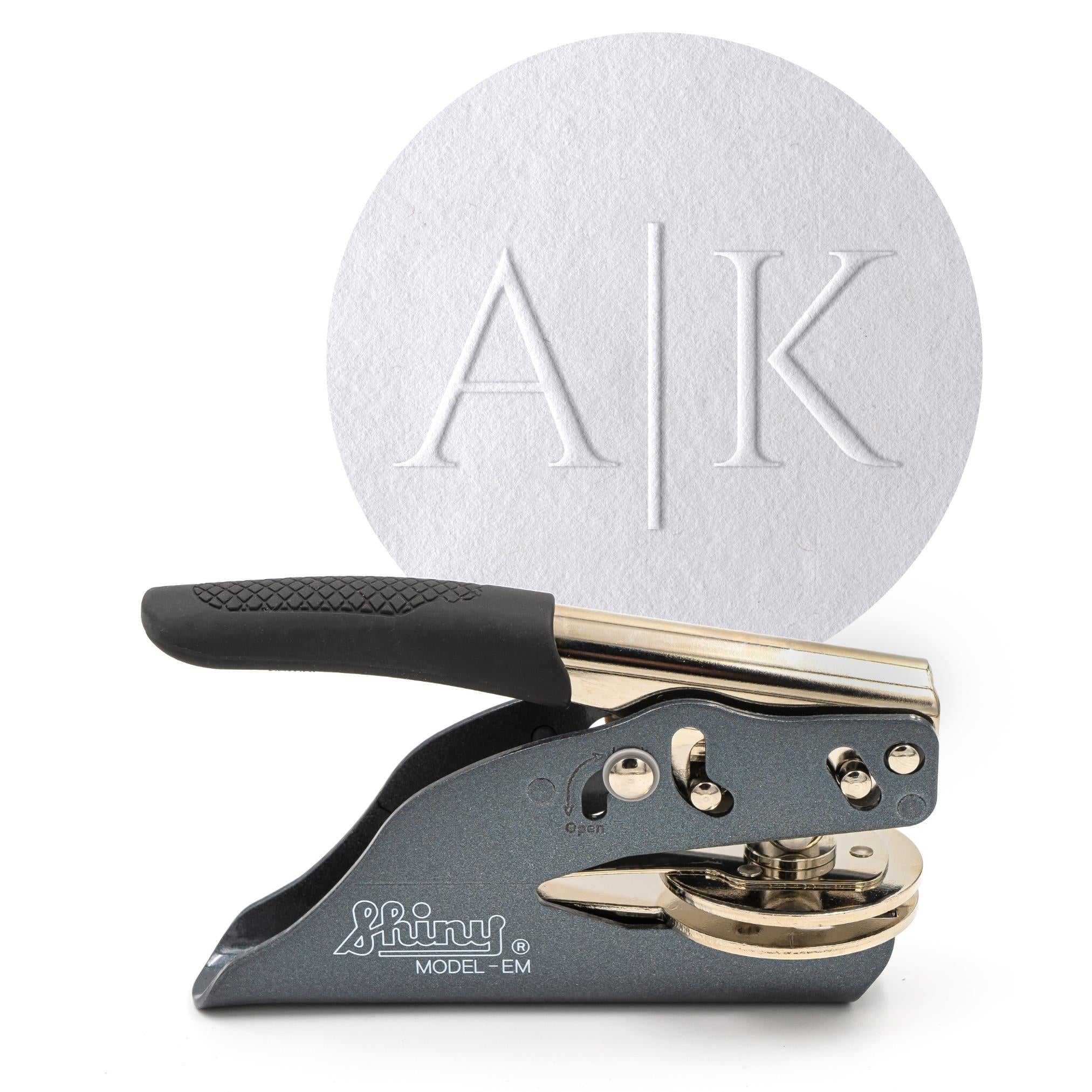Personalisierter Prägestempel mit anpassbaren Initialen - Modell "Palace" - Just Refine
