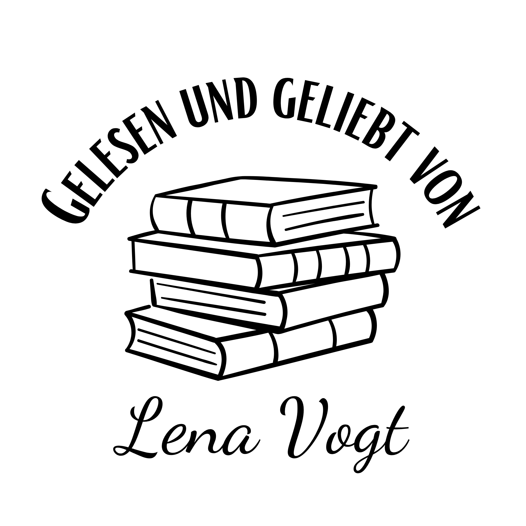 Ex Libris Bücher Stempel mit anpassbaren Namen - Modell 'Verbi Virtus'