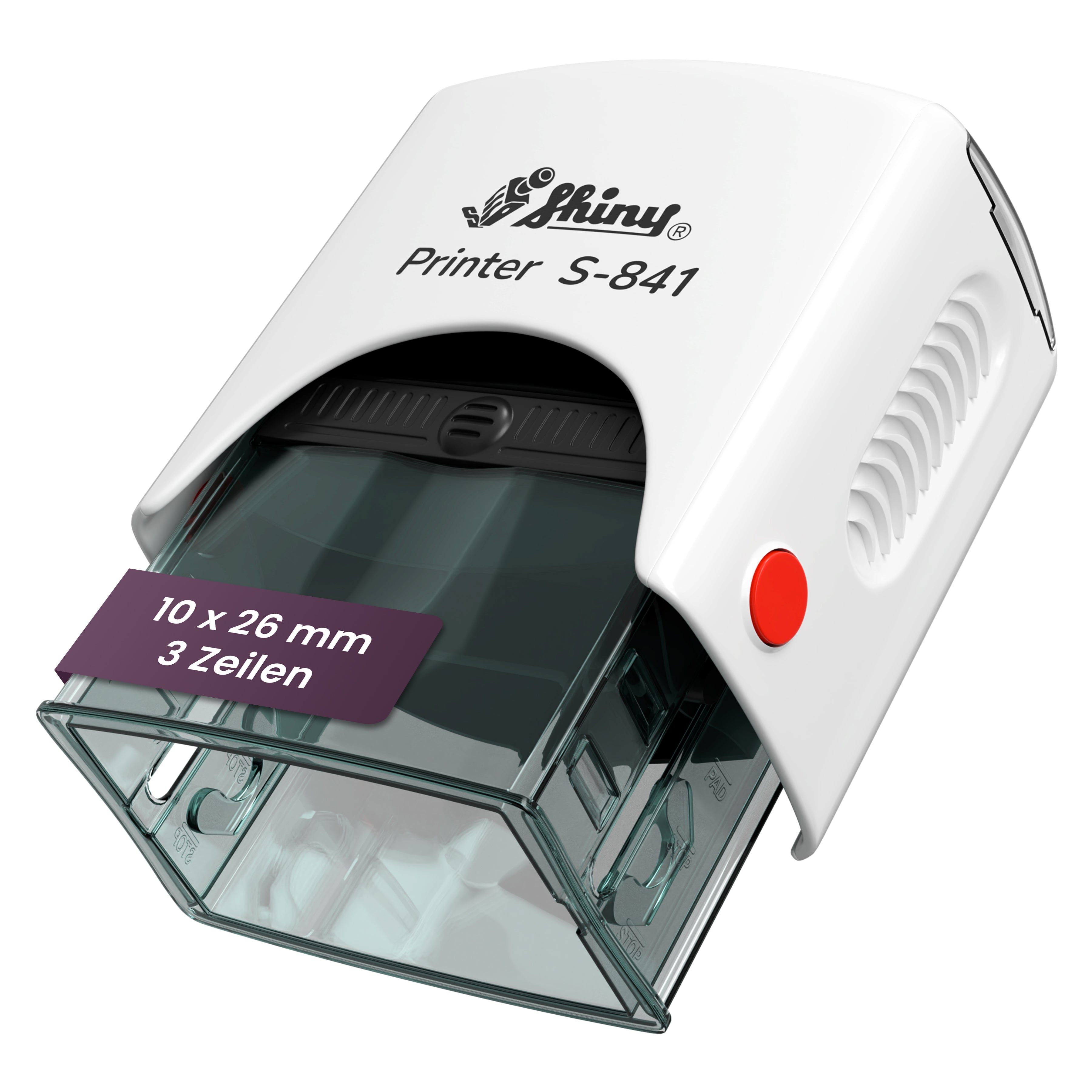 Selbstfärbender Stempel mit Wunschtext (bis zu 3 Textzeilen) - Just Refine