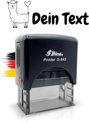 Kinderstempel Alpaka mit Namen personalisiert (Kopie) - Just Refine