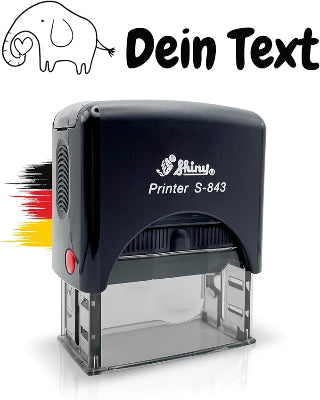 Kinderstempel Elefant mit Namen personalisiert - Just Refine