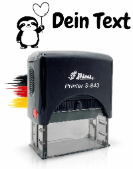 Kinderstempel Faultier mit Namen personalisiert - Just Refine