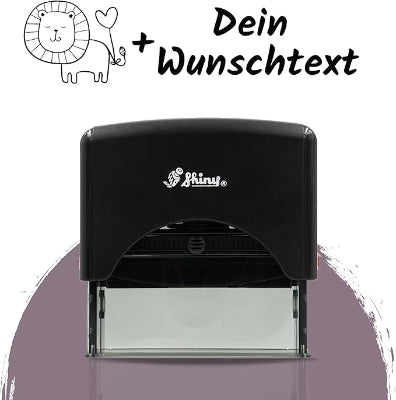 Kinderstempel Löwe mit Namen personalisiert - Just Refine