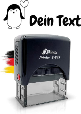Kinderstempel Pinguin mit Namen personalisiert - Just Refine