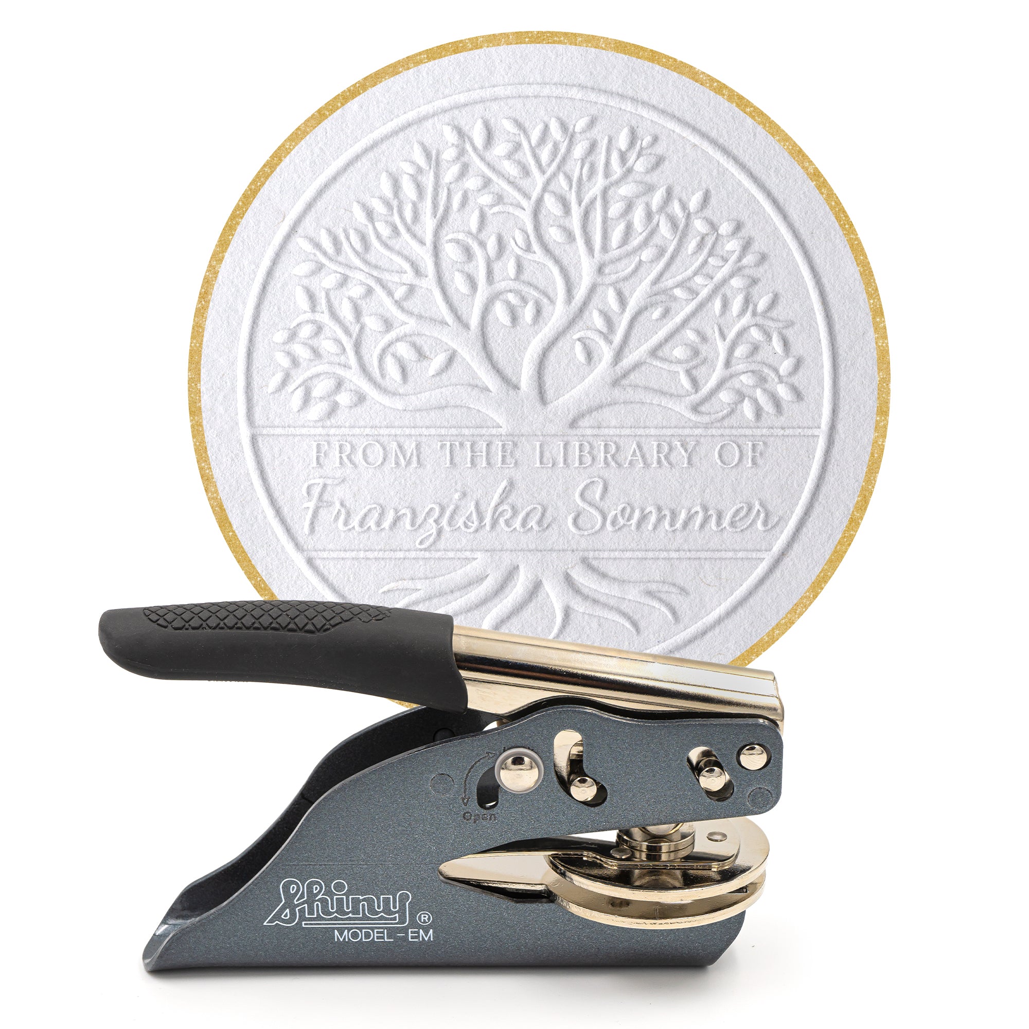 Personalisierter Buch Prägestempel für Papier | Arbor Vitae - Just Refine