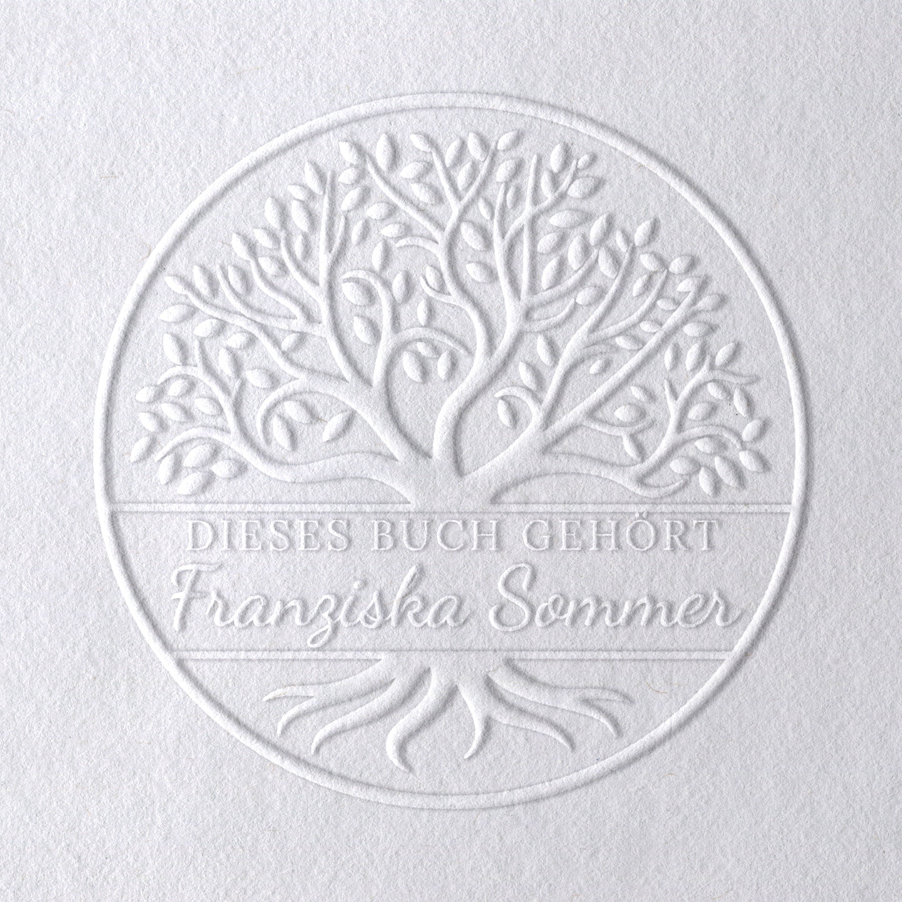 Personalisierter Buch Prägestempel für Papier | Arbor Vitae - Just Refine