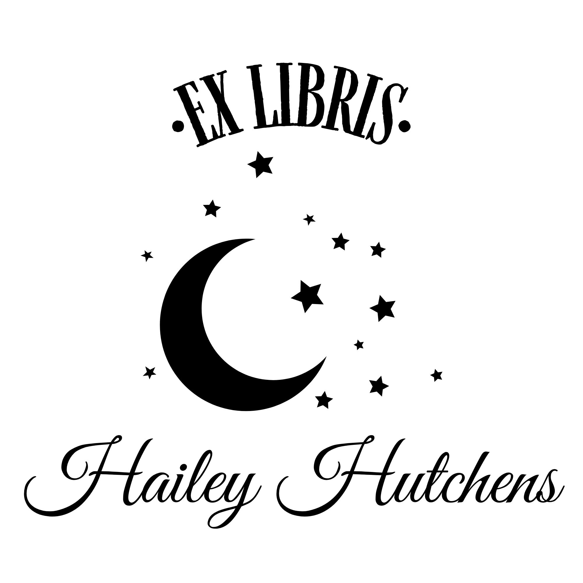 Ex Libris Bücher Stempel mit anpassbaren Namen - Modell 'Sigillum Libri' - Just Refine