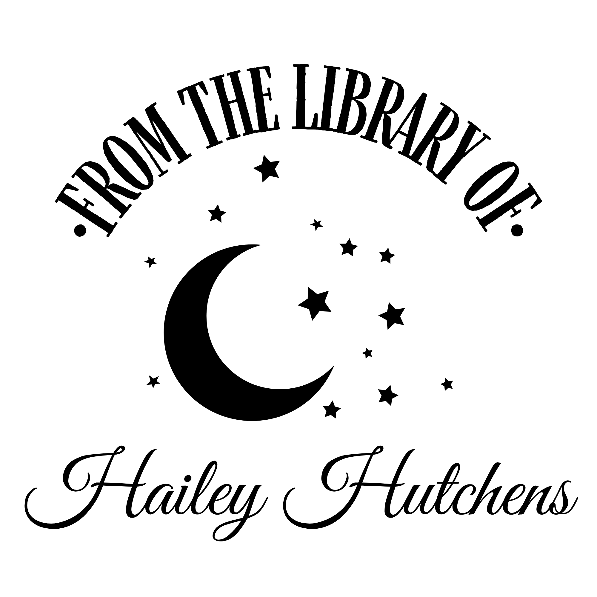 Ex Libris Bücher Stempel mit anpassbaren Namen - Modell 'Sigillum Libri' - Just Refine