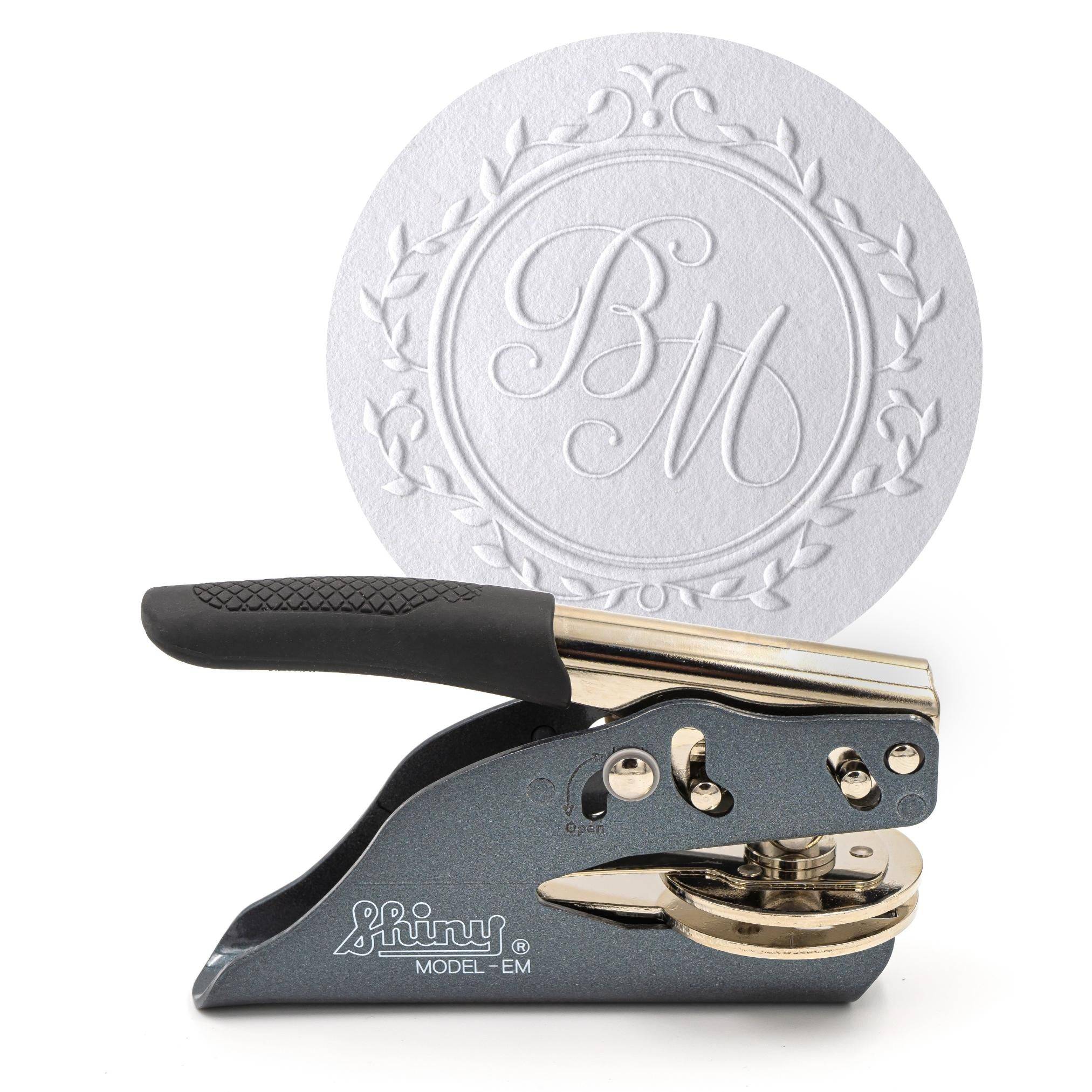 Personalisierter Prägestempel mit anpassbaren Initialen - Modell "Prestige" - Just Refine