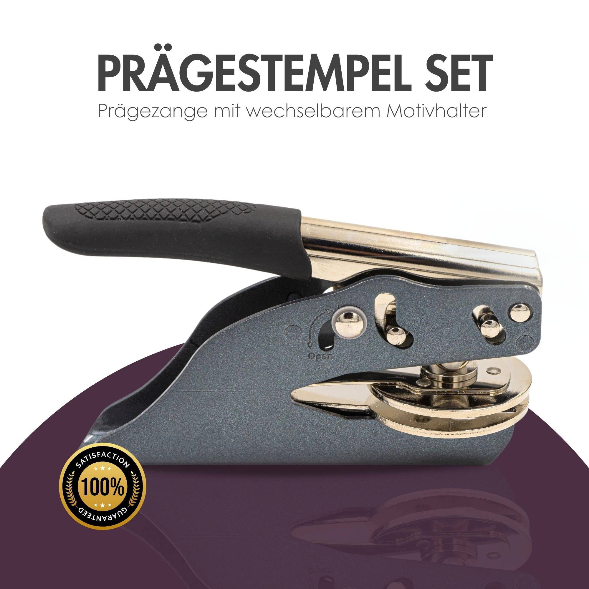 Personalisierter Prägestempel mit anpassbaren Initialen - Modell "Royal" - Just Refine