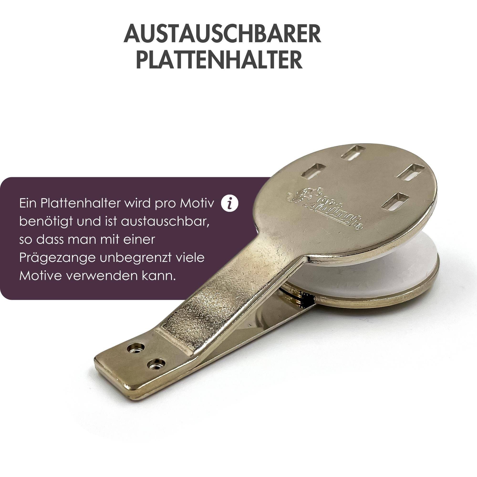 Personalisierter Prägestempel mit anpassbaren Initialen - Modell "Royal" - Just Refine