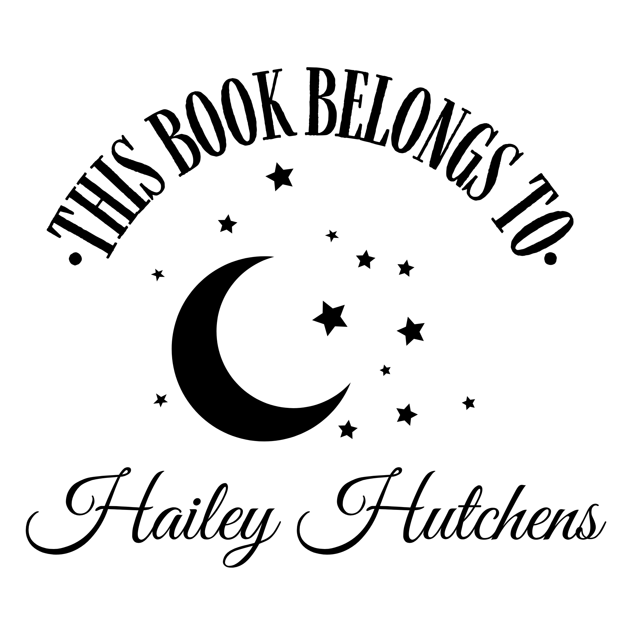 Ex Libris Bücher Stempel mit anpassbaren Namen - Modell 'Sigillum Libri' - Just Refine