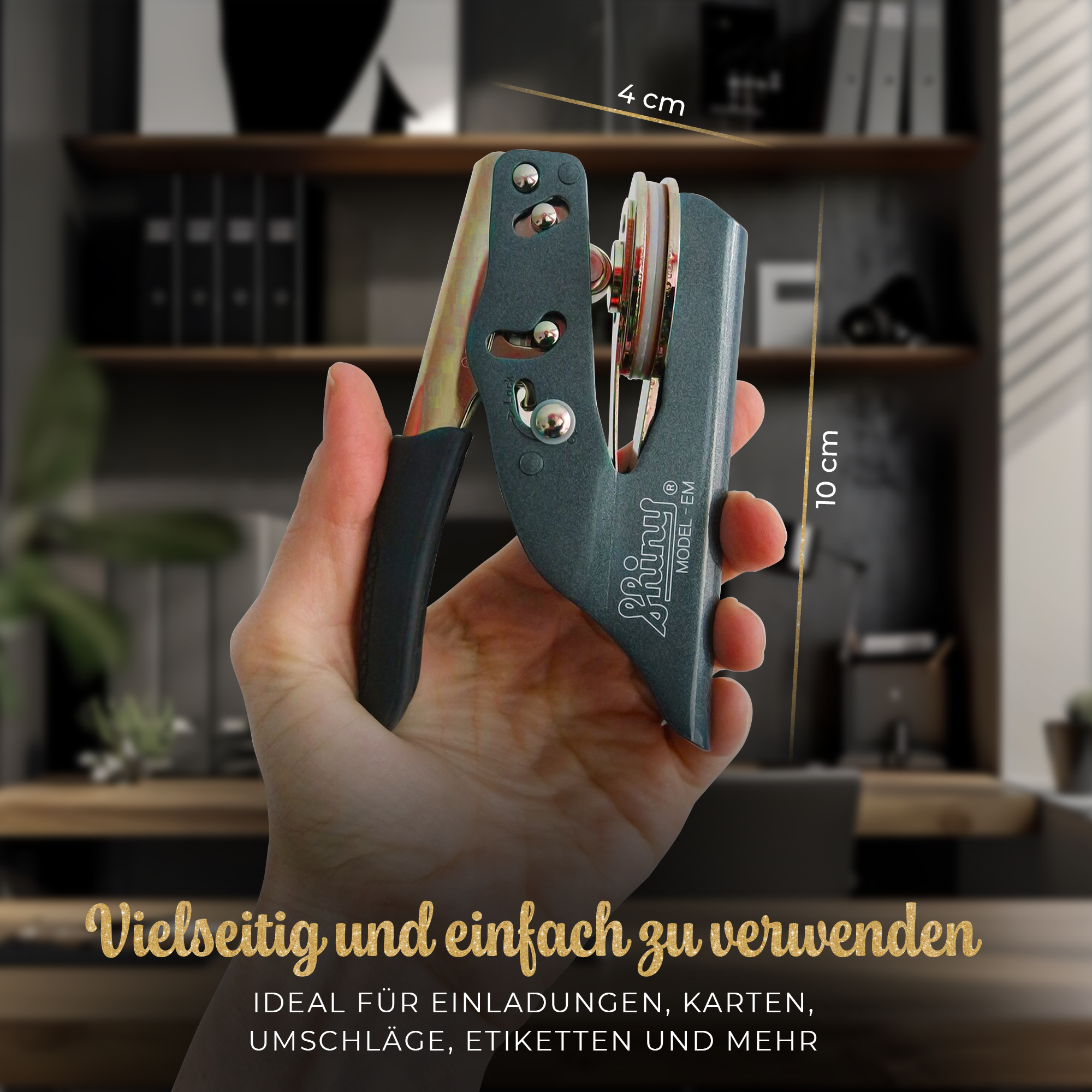 Personalisierter Prägestempel mit anpassbaren Initialen - Modell "Amoria"