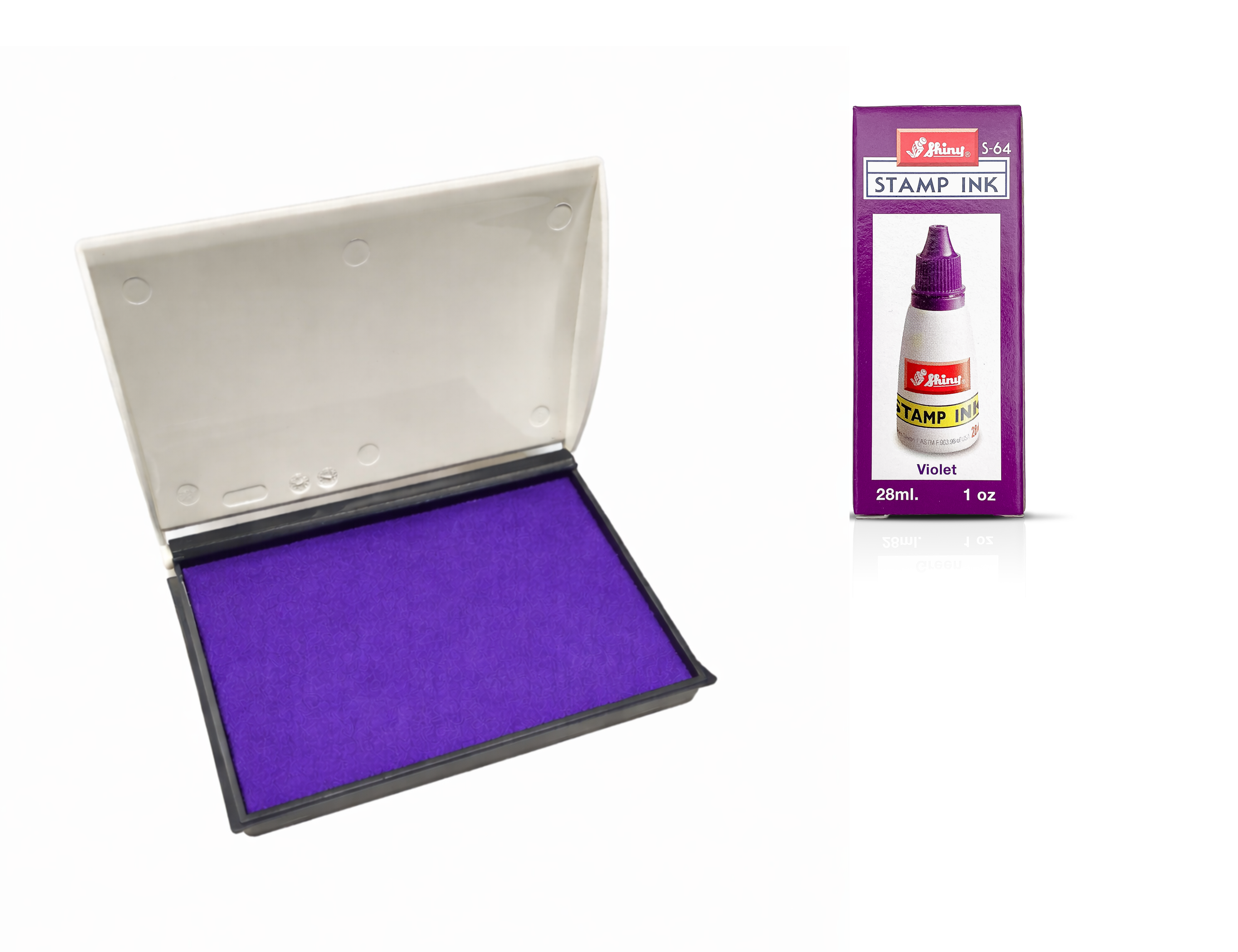 Stempelkissen 70mm x 110mm & Nachfüllfarbe 28ml - Just Refine