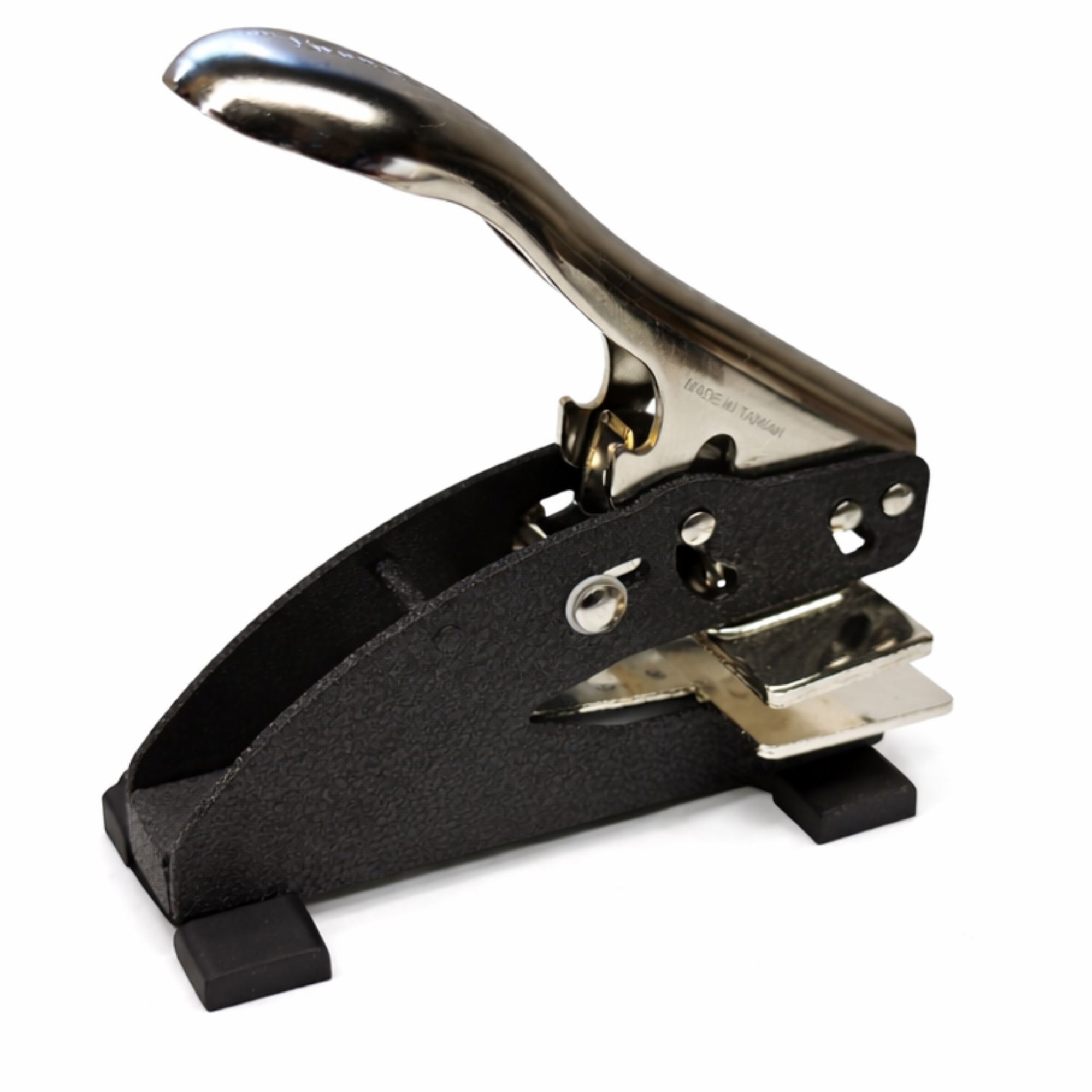 Tischprägestempel Personalisiert 25x50mm - Individuell Gestaltbar für Adresse, Name oder Firma, bis zu 4 Zeilen möglich (Prägestempel mit Texteingabe) - Just Refine