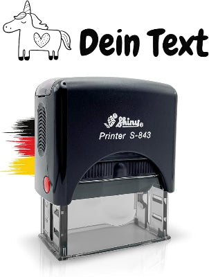 Kinderstempel Einhorn mit Namen personalisiert - Just Refine