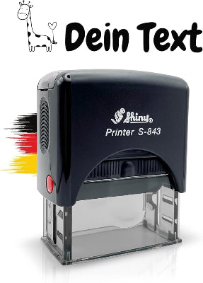 Kinderstempel Giraffe mit Namen personalisiert - Just Refine