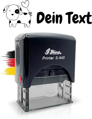 Kinderstempel Hund mit Namen personalisiert - Just Refine