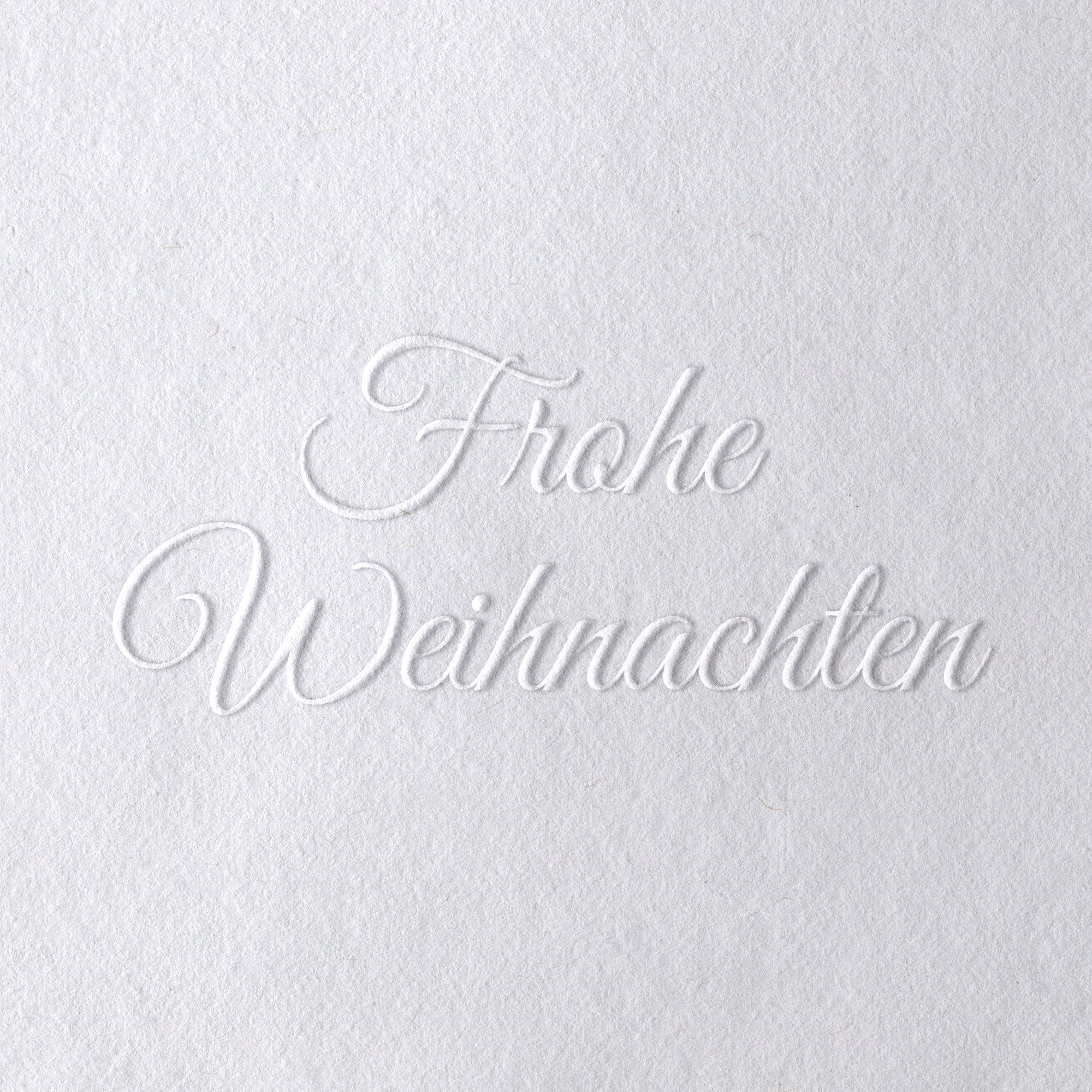 Prägestempel für Papier - Modell "Frohe Weihnachten"