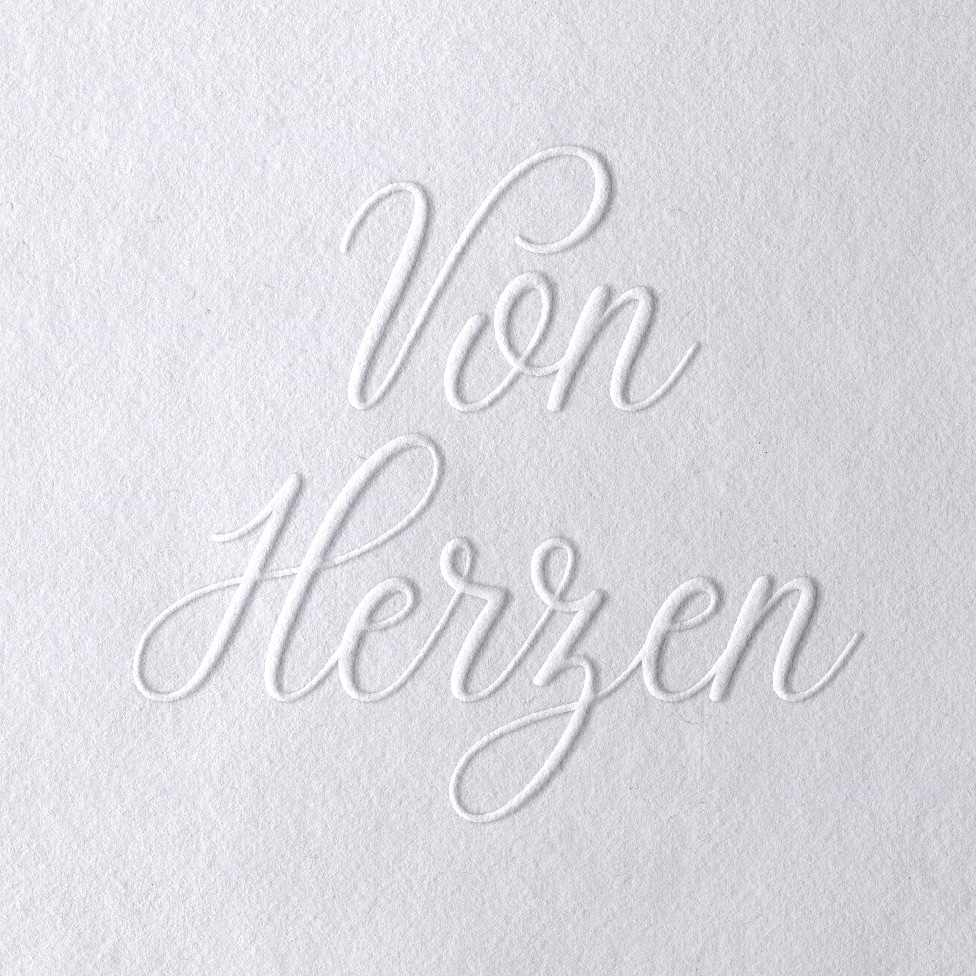 Prägestempel für Papier - Modell "Von Herzen"